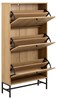 Meuble-a-chaussure-3tiroirs-Albany-023790-oak-rough-melamine-base-matt-black-03-Actona