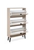 Meuble-chaussure-Vigo-49A-capuccino-side-open-Finori