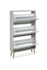 Meuble-chaussure-Vigo-49A-vert-pastel-side-open-Finori
