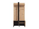 Meuble-entree-Capitello-decor-chene-gris-front-open-Forma-Ideale