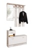 Meuble-entree-Rudolf-decor-chene-fresko-blanc-100cm-FInori