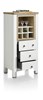 Meuble-range-bouteille-3-tiroirs-1-niche-led-Arizona-40881-decor-chene-massif-placage-blanc-plateau-