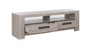 Meuble-tv-2-tiroirs-2-niches-Boston-decor-bois-chene-gris-clair-J74335-182cm-open-Gautier