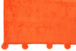 Plaid-Pompon-3489-Polyester-Orange-Vif-03-Jolipa