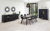 Salle-a-manger-Notte-buffet-DR2-bar-BAR1-T19VM16-6-chaises-noir-K715-elegant-black-ambi-Evan