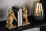 Serre-livres-Gorilles-resine-or-ambi-Jolipa