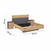 Set lit chevet 3 tiroirs-160x200-Nevada-0N63-AC176-chene artisan-gris metallique-04-Rauch