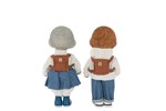 Set-2-figurines-Caniches-polyresine-multicolore-59565-2-Jolipa