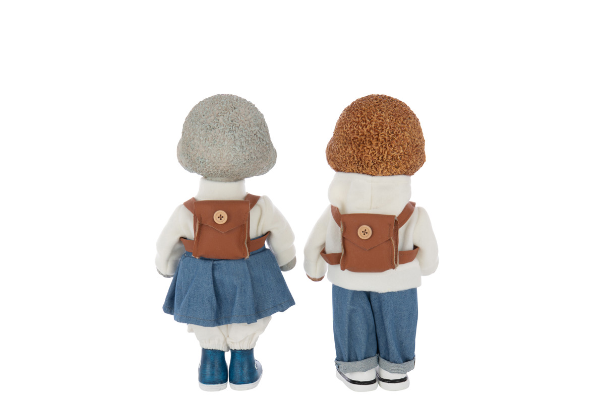 Set-2-figurines-Caniches-polyresine-multicolore-59565-2-Jolipa