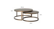 Set-2-tables-appoint-Bloomingville-7523-oak-metal-brushed-gold-92cm-dessin-Richmond