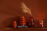 Set-3-vases-Feuille-verre-cognac-vert-olive-58124-A-Jolipa