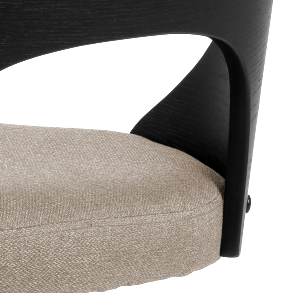 Set van 2 barstoelen SANILAC Fluweel Wit
