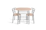 Set-table-chaises-Adam-5020-3-decor-bois-sonoma-metal-gris-front-Rousseau