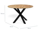 Table ronde 119cm-Heaven-24821-Wild oak-Pied noir-03-Actona