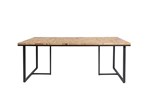 Table-6077-G890-teck-160cm-detoure-front-Pro-Furn