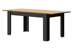 Table-Diagone-Manchester-decor-bois-noir-E16040-200cm-Gautier