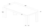 Table-Eddy-decor-bois-chene-190cm-dessin-Oosterlynck