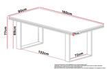 Table-Marseille-chene-wellington-metal-noir-160x90cm-dimensions-Divaco