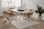 Table-Onex-81A-180x90cm-sand-stone-pieds-blanc-ambi-01-Finori