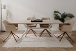Table-Onex-81A-180x90cm-sand-stone-pieds-blanc-ambi-Finori