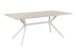 Table-Onex-81A-180x90cm-sand-stone-pieds-blanc-side-Finori