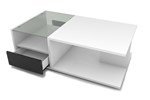 Table-de-salon-2-tirois-Riva-II-decor-laque-blanc-noir-120cm-open-Albea-Mobili