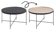 Table-de-salon-reversible-Andovre-90821-plateau-melamine-decor-chene-decor-marbre-noir-pied-metal-no