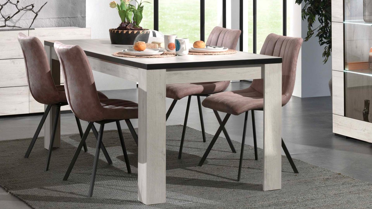 Table-decor-papier-coloris-chene-blanchi-160-180x90cm-Divaco