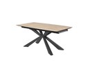 Table-extensible-Maddox-plateau-ceramique-pieds-X-metal-wood-01-Comodi-Living