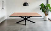 Table-fixe-X-Buckley-decor-bois-metal-noir-FLAIR-Authentic-Orient