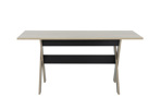 Table-rectangulaire-160cm-Medoc-Diagone-E16084-decor-bois-noir-front-Gautier