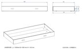 Tiroir-lit-gigogne-KIRB-CORB9014-Kiddy-blanc-dimensions-Vipack