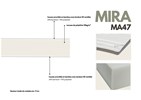Topper-Mira-MA47-polyetherschuim-detail-extra-FR-Duvatex