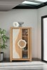 Vitrine-2 portes-Minerale-211500-chene brosse-ceramique beige-02-Girardeau
