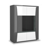 Vitrine-2-portes-Tiago-laque-brillant-blanc-gris-19SA4020-130cm-side-Sciae