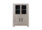 Vitrine-4-portes-Boston-decor-bois-chene-gris-clair-J74250-125cm-front-Gautier