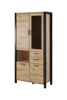 Vitrine-Aktiv-decor-bois-taurus-oak-24TWLK13-100cm-side-Helvetia