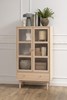 Vitrine-Aston-placage-chene-80cm-ambi-Actona