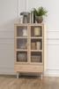 Vitrine-Aston-placage-chene-80cm-ambi-Actona