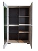 Vitrine-Elba-decor-papier-coloris-chene-blanchi-open-110cm-Divaco