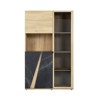 Vitrine-Elencia-1J3S250-Chene-Imitation-marbre-noir-02-Gautier