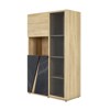 Vitrine-Elencia-1J3S250-Chene-Imitation-marbre-noir-03-Gautier