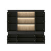 Vitrine-Valencia-melamine-black-oak-239cm-interior-Dullaert