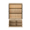 Vitrine-Valencia-melamine-smoked-oak-124cm-interieur-Dullaert