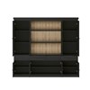 Vitrine-sans-eclairage-Valencia-melamine-black-oak-239cm-interior-Dullaert