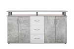dressoir-4portes-3tiroirs-Nevada-155 cm-decor-structured concrete-white-Finori1