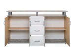 dressoir-4portes-3tiroirs-Nevada-155 cm-decor-structured concrete-white-Finori2