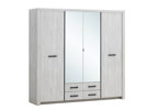 Armoire-4-portes-Elvis-decor-bois-chene-blanc-218cm-Oosterlynck