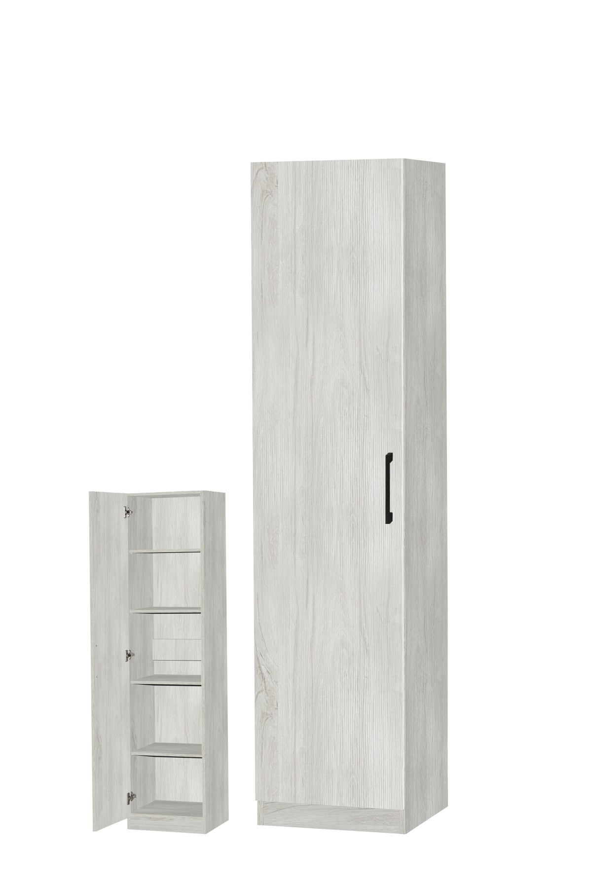 Armoire de rangement-1 porte-40 cm-165000-02-White oak-01-Oosterlynck