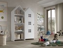 Armoire-1-porte+ bibliotheque-Casami-Bruges-MDF-lanque-blanc-01-Vipack